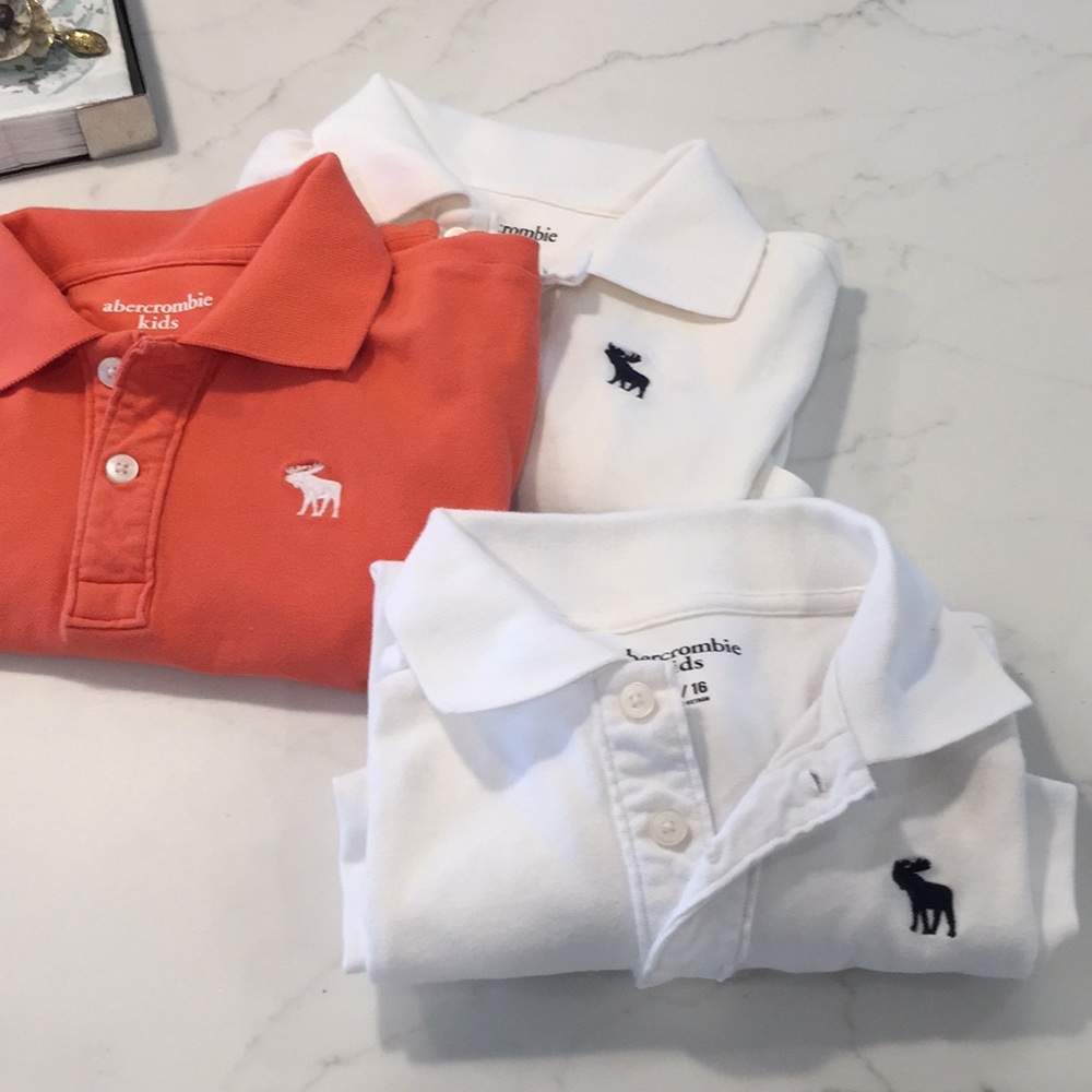 Boys: Abercrombie short sleeve collar shirts.